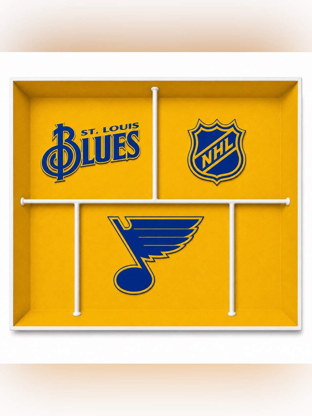 St Louis Blues NHL Pocket Dump Tray - For Keys, Wallet, Money, Etc